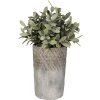 Clayre & Eef 6TE0365S Maceta Interior Gris Ø 12x19 cm