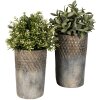 Clayre & Eef 6TE0366 Maceta de interior Gris Ø 24x39 cm
