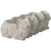 Clayre & Eef 6TE0373 Maceta Interior Conejo Gris 33x19x11 cm
