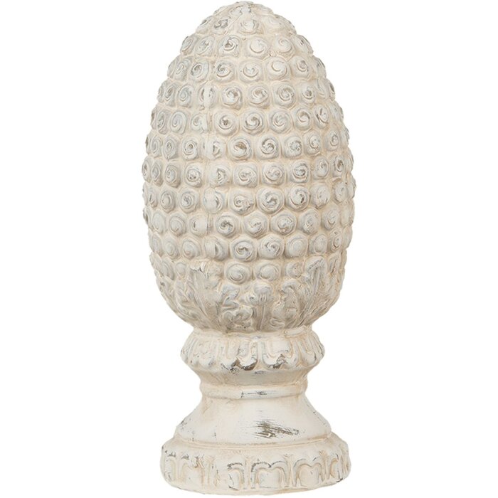 Clayre & Eef 6TE0393S Cono Abeto Deco Beige Ø 10x23 cm