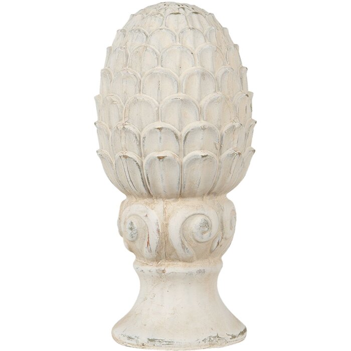 Clayre & Eef 6TE0394 Cono Abeto Deco Beige Ø 10x18 cm