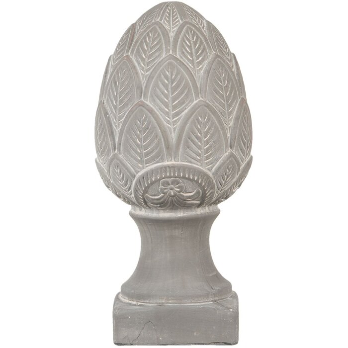 Clayre & Eef 6TE0398L Cono Abeto Deco Gris Ø 16x33 cm