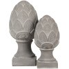 Clayre & Eef 6TE0398L Cono Abeto Deco Gris Ø 16x33 cm