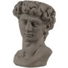 Clayre & Eef 6TE0399M Macetero Interior Busto Beige, Gris 14x13x21 cm