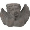 Clayre & Eef 6TE0401 Macetero Interior Angel Gris 30x13x20 cm