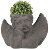 Clayre & Eef 6TE0401 Macetero Interior Angel Gris 30x13x20 cm