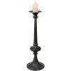 Clayre & Eef 6Y4468 Candelero Negro Ø 15x45 cm