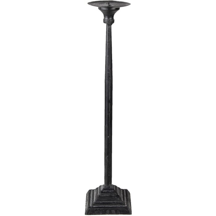 Clayre & Eef 6Y4469L Portavelas Negro Ø 10x44 cm
