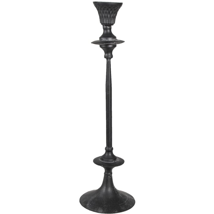 Clayre & Eef 6Y4470 Candelero Negro Ø 15x52 cm
