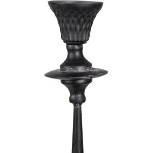 Clayre & Eef 6Y4470 Candelero Negro Ø 15x52 cm