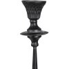 Clayre & Eef 6Y4470 Candelero Negro Ø 15x52 cm
