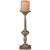 Clayre & Eef 6Y4483 Candelero color plata Ø 9x32 cm