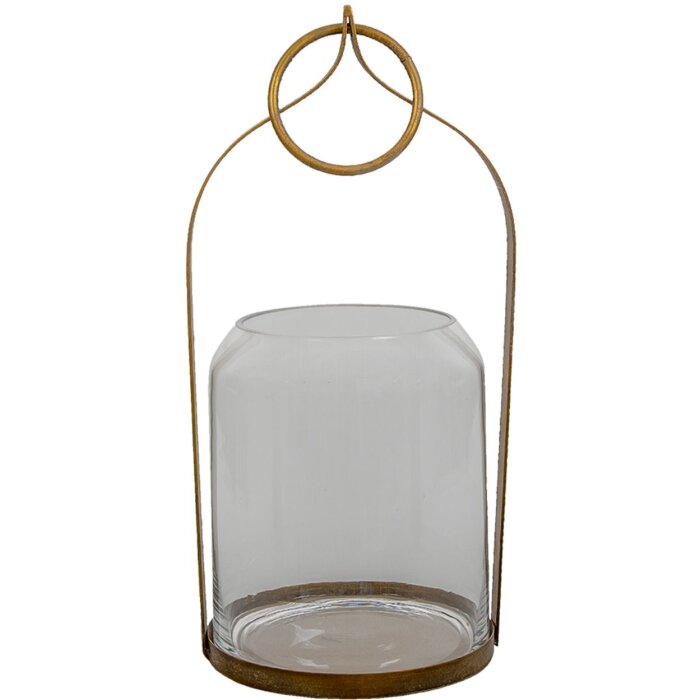 Clayre & Eef 6Y4492 Farol color Cobre 22x21x43 cm