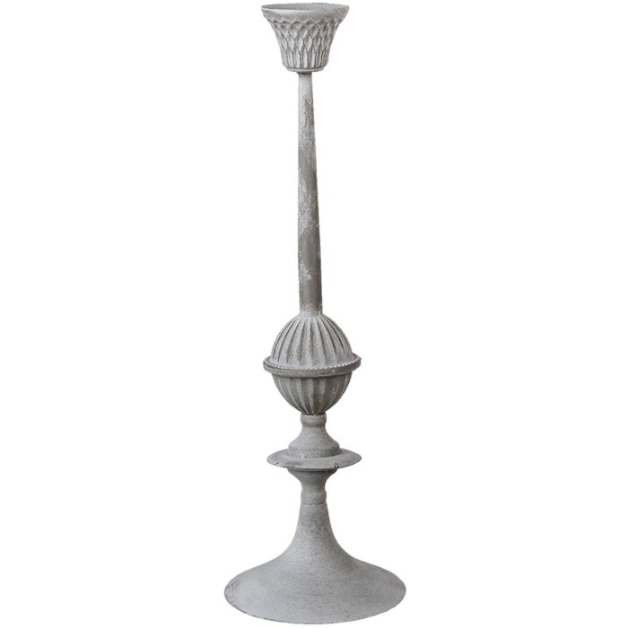 Clayre & Eef 6Y4496 Candelero Color Plata Ø 15x50 cm