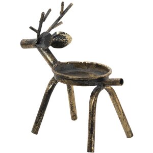 Clayre & Eef 6Y4506 Portavelas Reno Color Cobre 16x8x16 cm