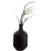 Clayre & Eef 6Y4514 Jarrón Negro Ø 24x45 cm