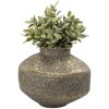 Clayre & Eef 6Y4528 Jarrón Color Oro Ø 27x21 cm