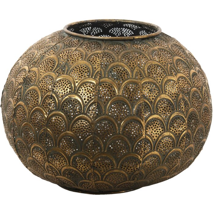 Clayre & Eef 6Y4536 Farol color Cobre Ø 30x23 cm