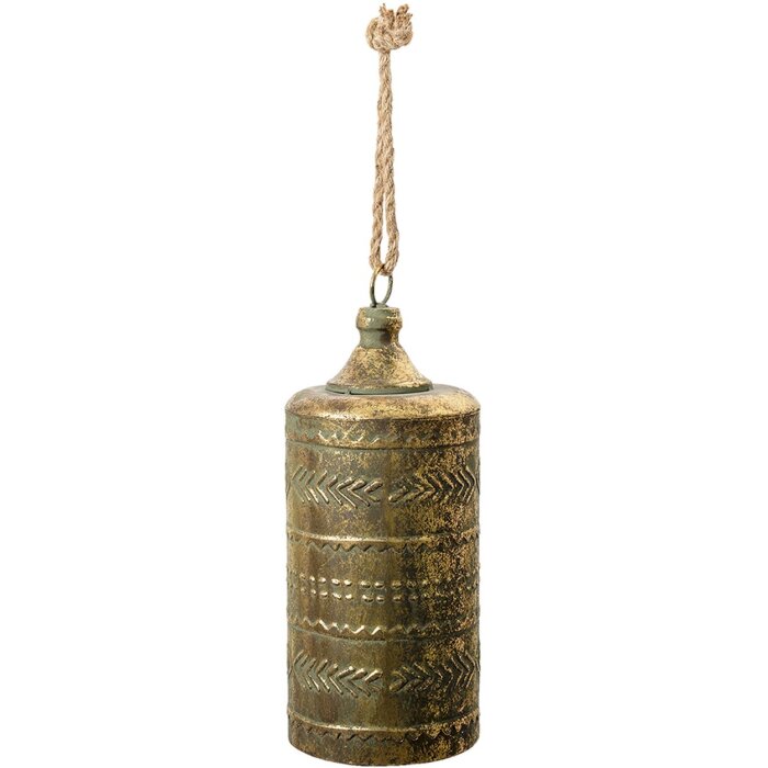 Clayre & Eef 6Y4544 Timbre Hierro Fundido Color Cobre Ø 13x31 cm