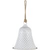 Clayre & Eef 6Y4607 Timbre Hierro Fundido Blanco Ø 15x16 cm