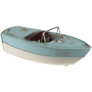 Clayre & Eef 6Y4609 Mini Maqueta Barco Turquesa...