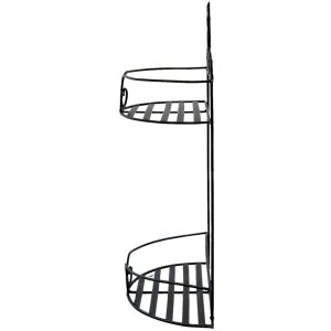 Clayre & Eef 6Y4677 Estante de pared 33x16x53 cm Negro