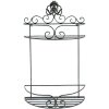 Clayre & Eef 6Y4677 Estante de pared 33x16x53 cm Negro