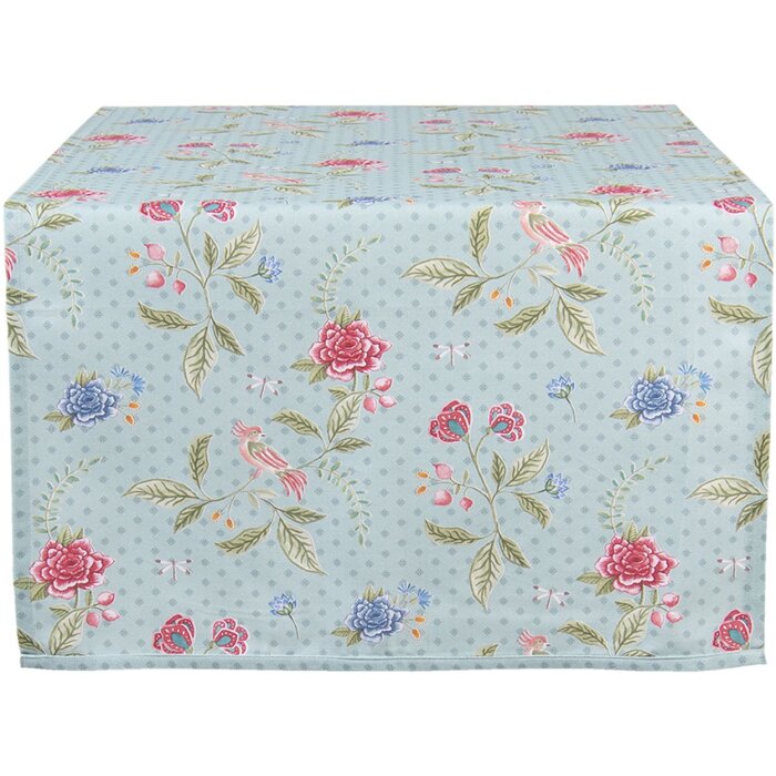 Clayre & Eef BLW64 Traves de Mesa Azul 50x140 cm