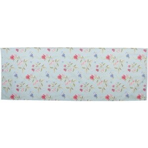 Clayre & Eef BLW64 Traves de Mesa Azul 50x140 cm