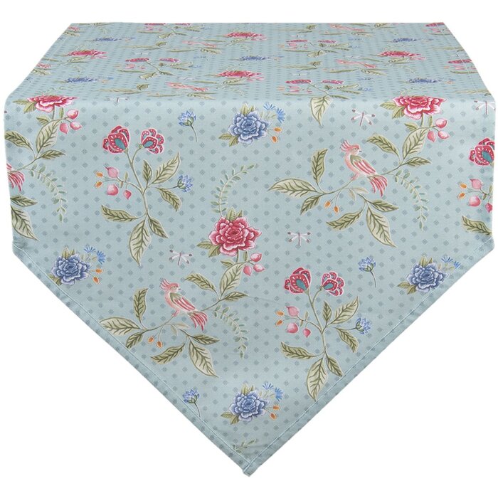 Clayre & Eef BLW65 Traves de Mesa Azul 50x160 cm