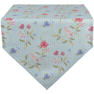 Clayre & Eef BLW65 Traves de Mesa Azul 50x160 cm