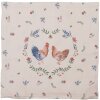 Clayre & Eef CAR21 Funda de Cojín Beige 40x40 cm