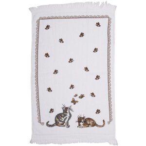 Clayre & Eef CT014 Toalla de Huésped Blanco...