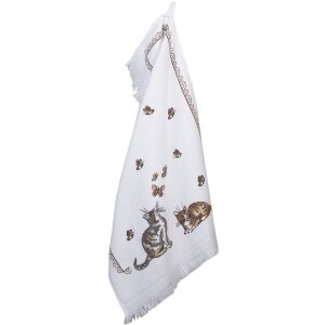 Clayre & Eef CT014 Toalla de Huésped Blanco 40x66 cm