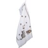 Clayre & Eef CT014 Toalla de Huésped Blanco 40x66 cm
