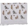 Clayre & Eef CT015 Toalla de Huéspedes Blanca 40x66 cm