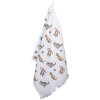 Clayre & Eef CT015 Toalla de Huéspedes Blanca 40x66 cm