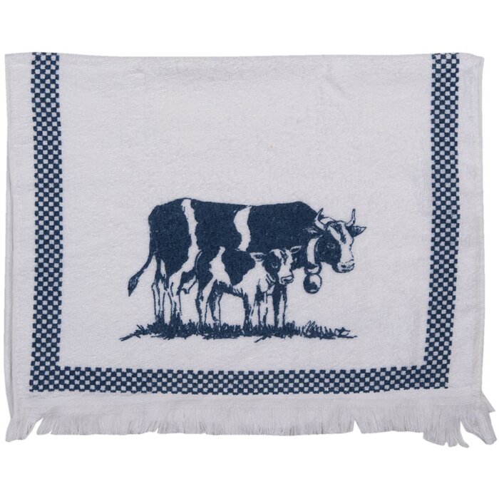 Clayre & Eef CT019 Toalla de Huésped Blanco 40x66 cm