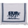 Clayre & Eef CT019 Toalla de Huésped Blanco 40x66 cm