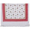 Clayre & Eef CT022 Toalla de Huéspedes Blanca 40x66 cm