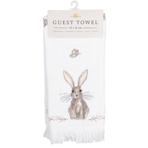 Clayre & Eef CTREB1 Toalla de Huésped Blanco 40x66 cm