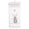 Clayre & Eef CTREB1 Toalla de Huésped Blanco 40x66 cm
