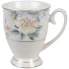 Clayre & Eef FLOMU Taza 11x8x10 cm - 300 ml Blanco