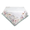 Clayre & Eef FOB05 Mantel Blanco, Verde 152x253 cm