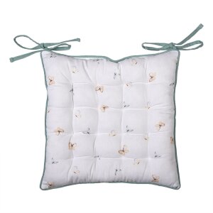 Clayre & Eef FOB29 Silla Cojín Espuma Blanco,...