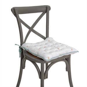 Clayre & Eef FOB29 Silla Cojín Espuma Blanco,...