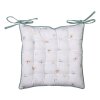 Clayre & Eef FOB29 Silla Cojín Espuma Blanco, Verde 40x40 cm