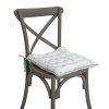 Clayre & Eef FOB29 Silla Cojín Espuma Blanco, Verde 40x40 cm