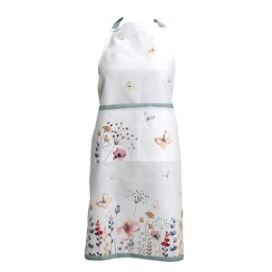 Clayre & Eef FOB41 Delantal de Cocina Blanco, Grun...