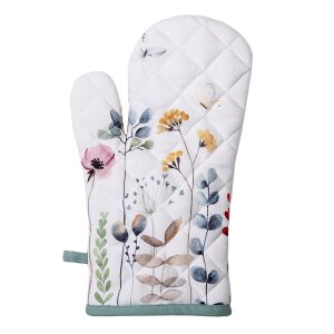 Clayre & Eef FOB44 Guantes de Horno Blanco, Grun...